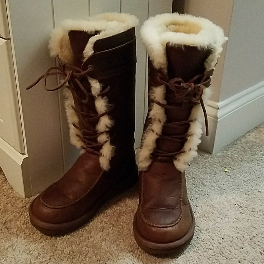 Genuine leather UGG boots
